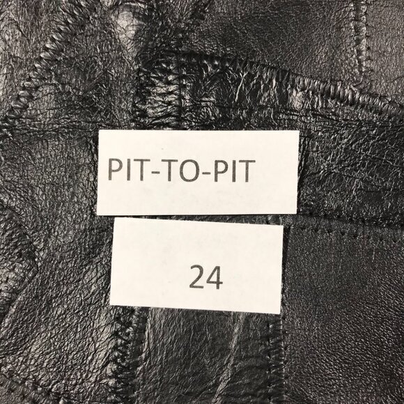 Direct‎ Source Inc. Black Leather Vest XL - Picture 6 of 6